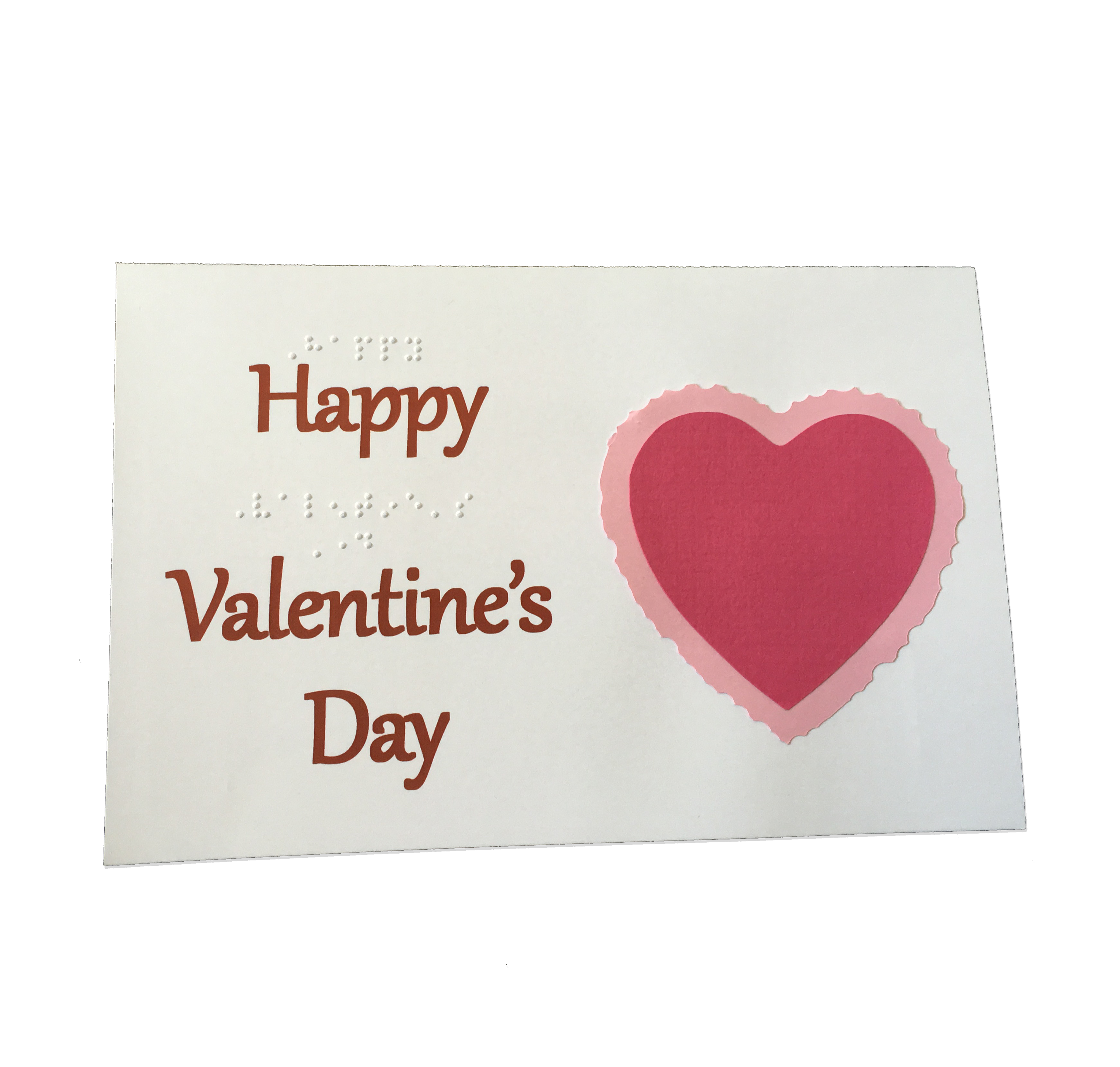 Valentine Card Beveled Heart