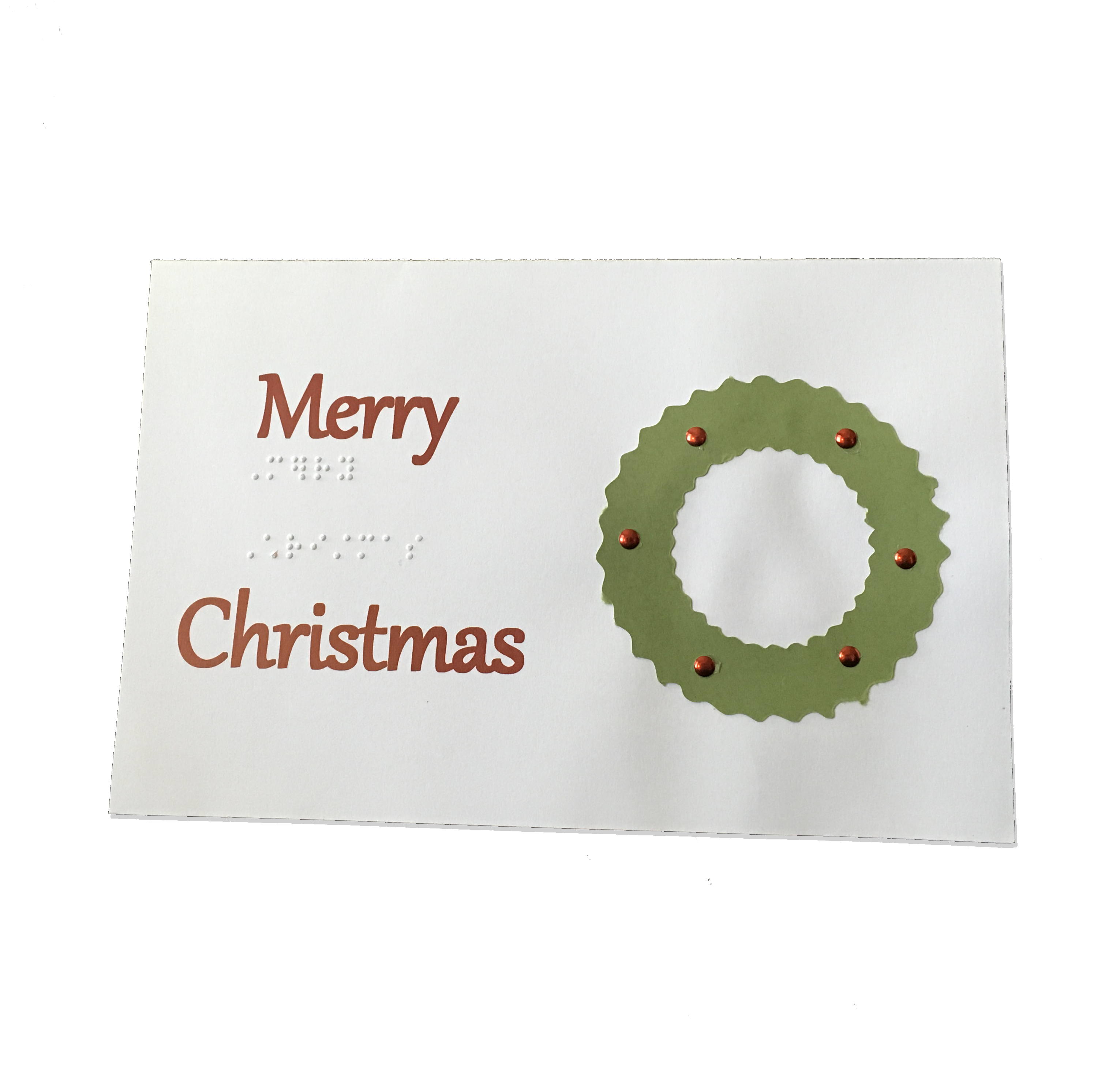 Christmas Card Wreath